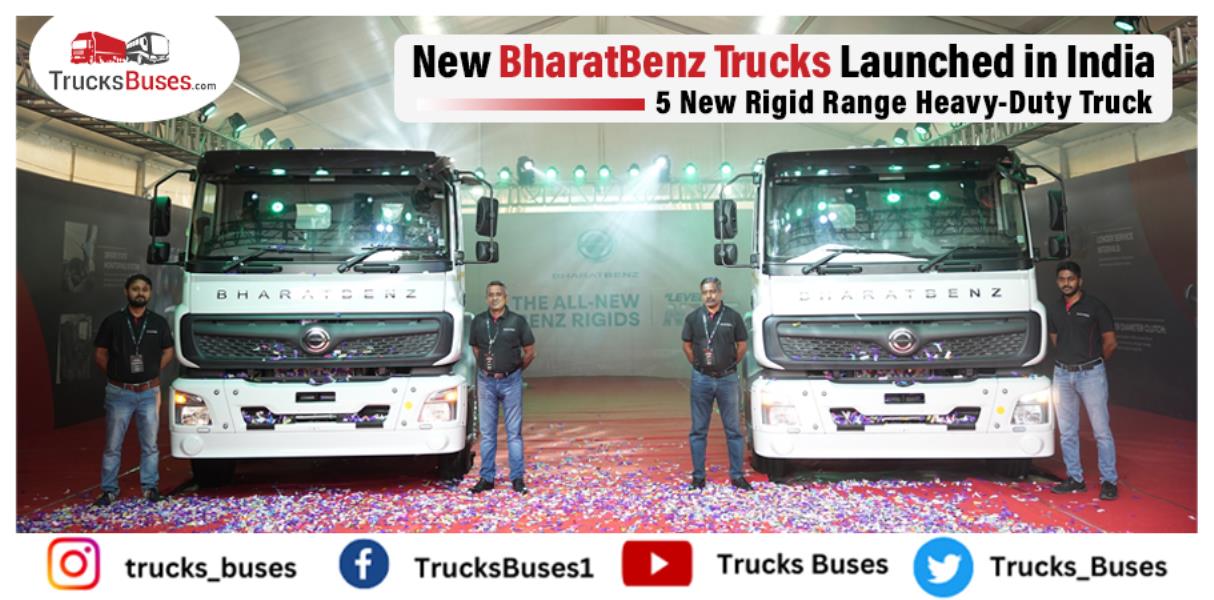 5 New BharatBenz Trucks Launched in India